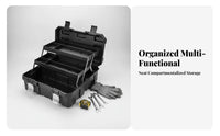 Dustproof Waterproof Tool Case Large Capacity Portable Tool Box Weatherproof Heavy Duty Hardware Box Drop Resistant for Electricians, DIY Enthusiasts, Job Site, Workshop, Car Trunk, Storage
