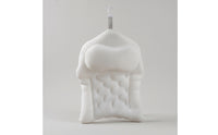 Mesh Bath Pillow with Suction Cups Contoured Bath Tub Cushion with Suction Cups Rest Pad Non-Slip Padded for Bathtub, Home Spa