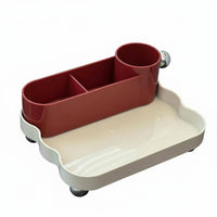 Flame-Shaped Statue with Dish Multi-Functional Entryway Organizer Space-Saving