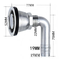 Thru-Hull Vent Stainless Steel 316 Boat Hull Vent Ventilation Fitting Corrosion-Resistant Hardware Marine for Boats, Yachts
