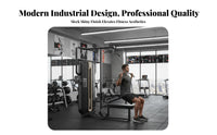 Lat Pulldown and Low Row Machine Commercial Grade Lat Pulldown Machine Combined Function Strength Training Equipment for Fitness Studio, Home Gym