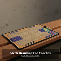 Portable Attachable Board Lightweight Foldable Basketball Tactic Board Professional Design for PE Teachers, Practice Sessions
