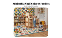 360-Degree Rotation Rotating Book Shelf Solid Wood Construction Revolving Book Shelf Space-Saving Design Bookshelf Large Capacity for Children, Students, Playroom, Living Room, Small Areas, Apartment