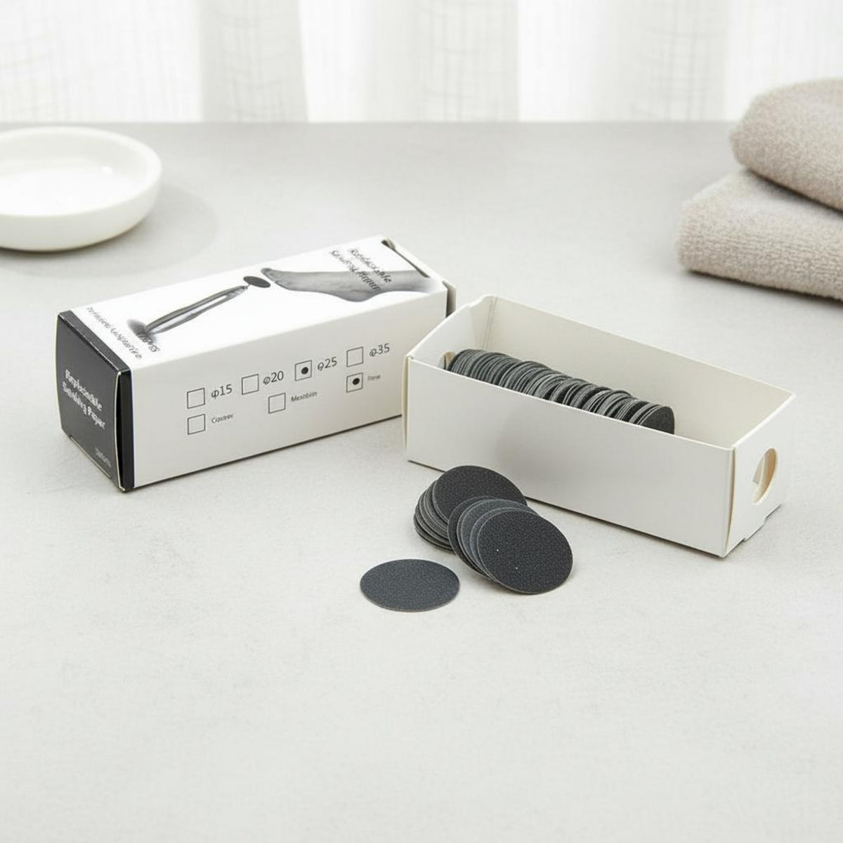 Replacement Sanding Pads Flocked Material Comfortable Smoothing for Spa Use