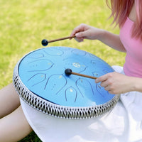 Steel NoteDrum D Major Steel Drum Beginner Friendly Percussion Instrument for Music Students