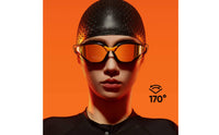 Mirrored Swim Goggles with Swim Cap Sleek Eyewear Adjustable for Athletes