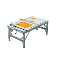 Foldable Design Folding Woodworking Table Heavy Duty Multifunctional Saw Table Stable Frame Portable Saw Workbench for Woodworkers, DIY Enthusiasts, Construction Workers, Job Site, Home Improvement, Garage
