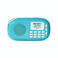 3-in-1 Functionality Pocket Radio Speaker Palm-Sized Card-Slot Audio Player Lightweight Radio Receiver Rechargeable for Travelers, Students, Travel, Walking, Outdoor, Study