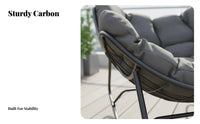 Nordic aesthetic Upholstered rocking seat Light Luxury Aesthetic Rocking Chair High spinerest Indoor Furniture Thick Padded padding for Apartment Dwellers, Homeowners, Balcony, Living Room, Bedroom, study corner