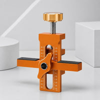 Aluminum Alloy Cabinet Door Installation Clamp Adjustable Cabinet Door Positioning Clamp Measurement Scale Panel Aligner Textured Pads