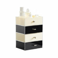 Stackable Multi-Drawer Cabinet Space Saving Cosmetic Case Removable Drawers