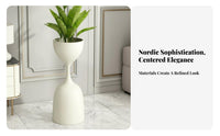 Ornament Riser Nordic Design Hourglass-Shaped Planter Sculptural Form