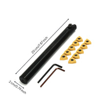 Replaceable Tip Turning Tool Holder Matte Black Tool Holder with Inserts High Precision for Machinists