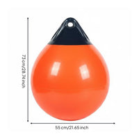 Wear-Resistant Inflatable Boat Bumper Thickened Material A-Type Anchor Buoy Teardrop Yacht Boat Bumper for Docking, Anchoring, Rafting