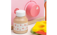 Wooden Pretend Breakfast Appliance Printed Symbols Toy Breakfast Set Smooth Painted Wooden Toy