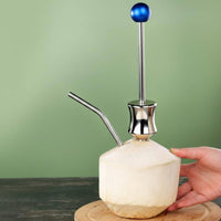Labor Saving Manual Coconut Opener Food Grade Coconut Punching Tool Easy to Use Rust Resistant for Fruit Shop Personnel
