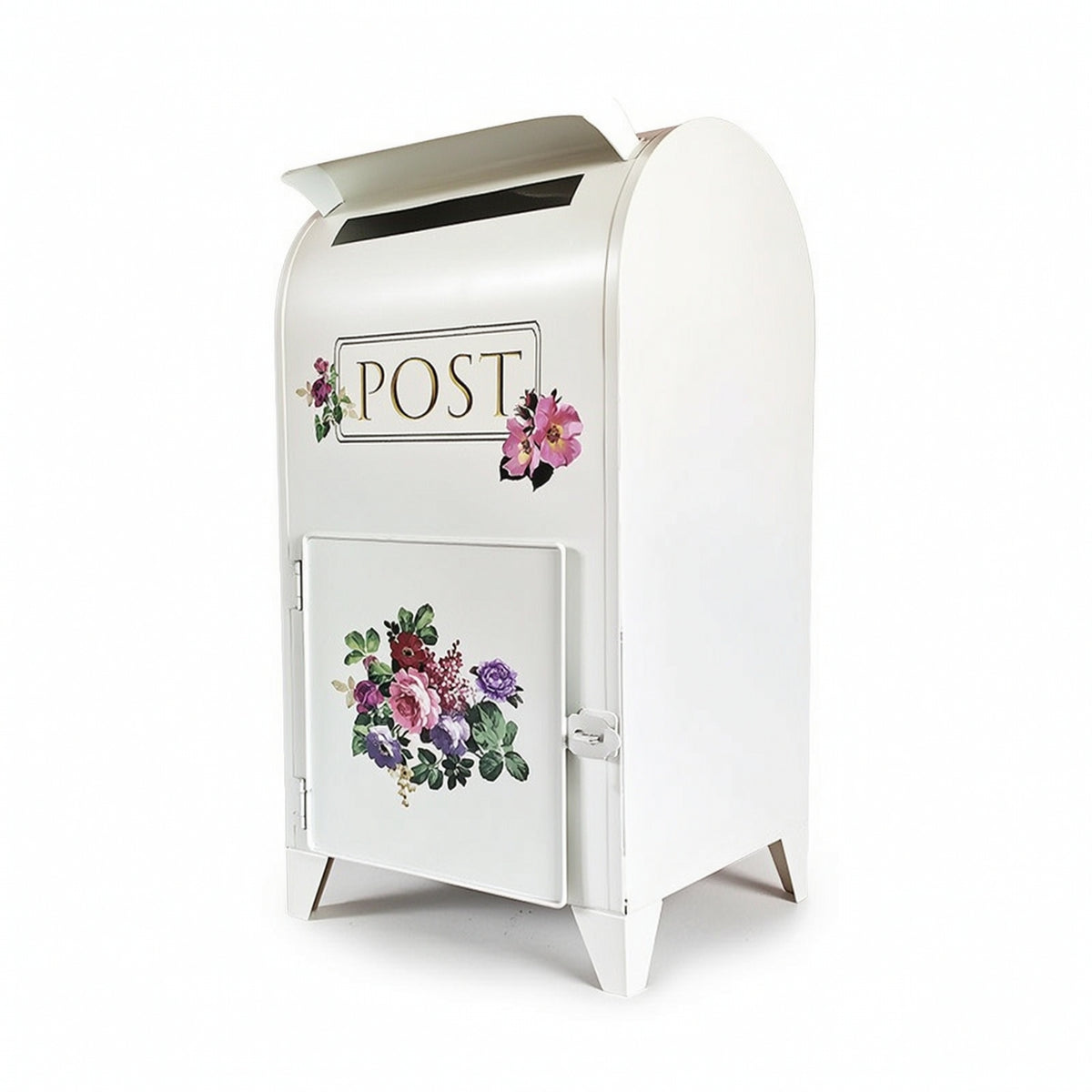 Metal Mailbox with Lock Locking Wall-Mounted Mailbox Compact for Porch, Entryway
