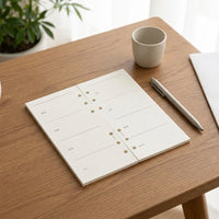 Yulu Stationery A6 Per Loose-Leaf Notebook Refill Pages 120g Off-White Eye Protection Grid Lined Blank Planner
