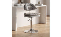 Height-Adjustable Bar Stool Padded Bar Stool with Backrest Cushioned Breakfast Stools Modern for Kitchen Island