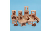 Wooden Animal Puzzle Tray Smooth Edges Shape-Matching Game Open-Ended Play Wooden Animal Puzzle