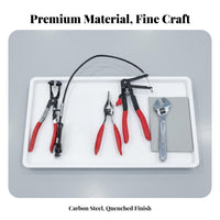 4 Pieces Car Water Pipe Clamp Kit Locking Mechanism Hose Clamp Plier Set