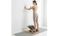 Adjustable Slant Board Solid Wood Wooden Calf Stretcher Non-Slip Surface Portable Incline Board for Home, Gym, Office