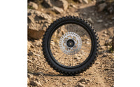 Knobby off-Terrain Motorcycle Front Wheel Spoked Front Wheel Assembly Pre-Mounted Complete for Motorcyclists