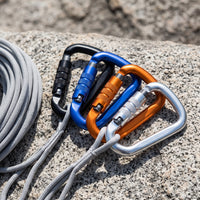 Automatic Locking Climbing Carabiner for Outdoor Climbing and Heavy-Duty Use