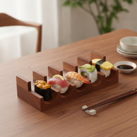 Temaki Hand Roll Holder U-Shaped Hand Roll Holder Sushi Stand with Slots Food-Safe Platter Eco-Friendly for Home Chefs