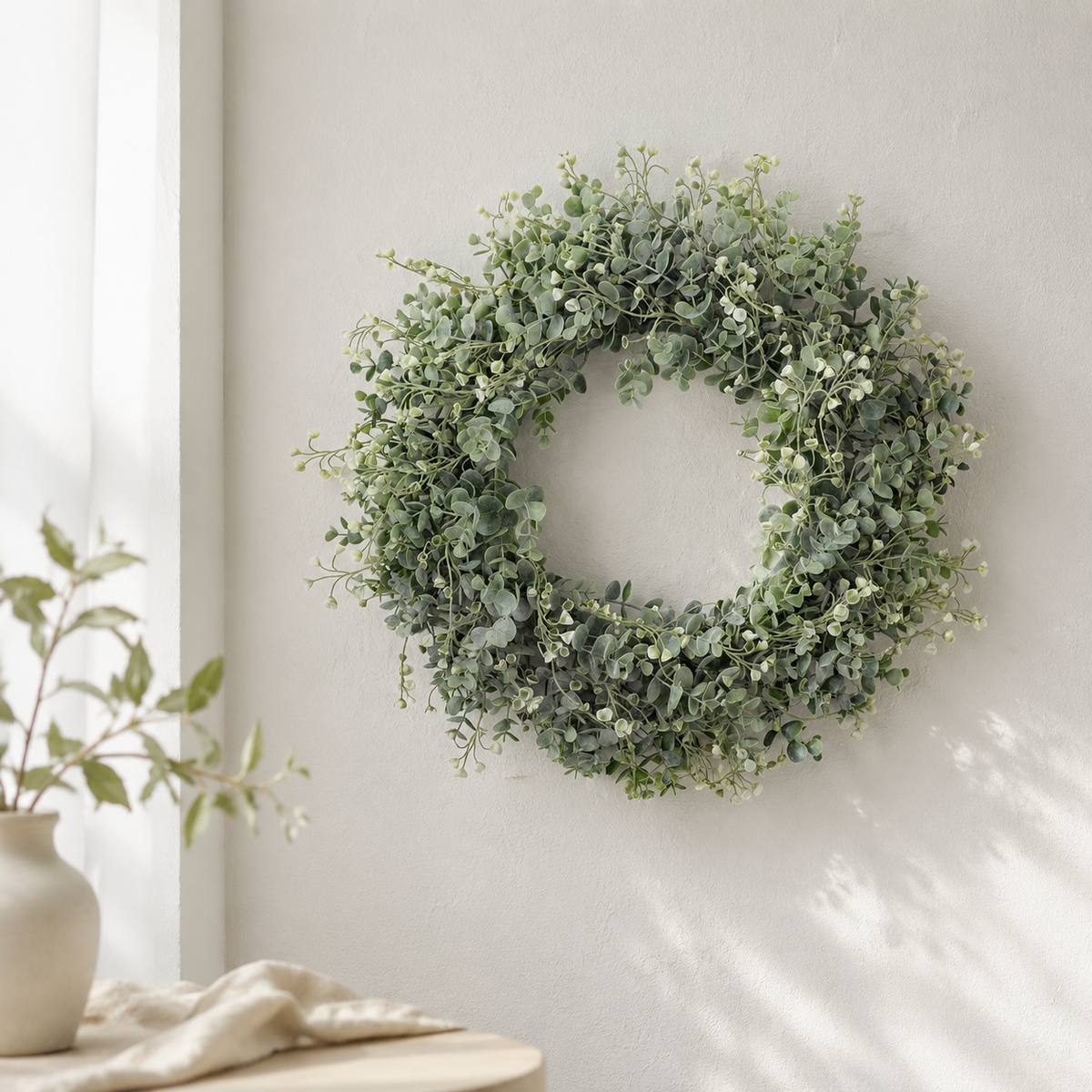 Artificial Flower Wreath, Entrance, Flower Wreath, Wall-mounted, Entrance Wreath, Brightly Welcome Guests, Handmade Decoration
