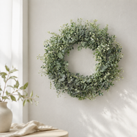 Artificial Flower Wreath, Entrance, Flower Wreath, Wall-mounted, Entrance Wreath, Brightly Welcome Guests, Handmade Decoration