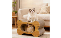 Replaceable Cardboard Scratcher Insert Bone-Shaped Scratcher Core with Hollow Center Economical Replacement Scratching Pad Long-Lasting for Cats, Kittens