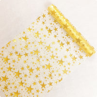 Shimmering Star Mesh Runner Lightweight Transparent Mesh Table Runner Decorative
