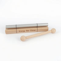 Bar Chime with Striker Handheld Energy Chime with Mallet Sound Healing Instrument Portable Wooden for Practitioners, Mindfulness