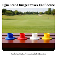 4 Pieces Flat Base Rubber Golf Tee Mounting Holes Park Golf Tee Holder