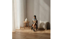 1/64 Seated Woman Figurine Detailed Finish Mini Sitting Lady Statue Realistic Details Tiny Seated Female Figure for Collectors, Diorama