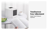 USB Water Cooling Fan Low Noise Mini Desk Air Chiller Humidifies USB Air Chiller for Office Workers, Students, Dorm Room, Bedroom