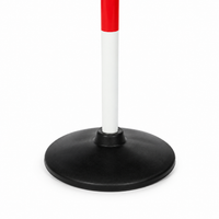 Dog Agility Poles, 25mm PVC Training Slalom Poles, Customizable Speed Agility Obstacle Course Marker for General Training