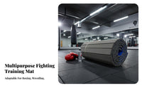 Double-Sided Anti-Slip Roll up Combat Arts Mat Shock Absorbing Wrestling Training Mat Cushioned Long-Lasting for Professionals, Kids, Dojo, Home Gym, Dance Studio