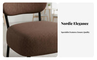 3 Pieces Modern design Shell rear Chair and Table Set Comfortable paddings Indoor Furnishing Sturdy Construction Soft Upholstery for Cafe Owners, Interior Designers, Coffee Shop, Restaurant, Reception Area, Living Room