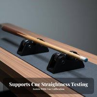 Portable Pool Cue Straightness Checker Long-Lasting Metal Construction Billiard Cue Straightness Checker Effortless Rotation
