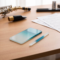 Mouthpiece Grinding Plate with Stick Abrasive Mouthpiece Resurfacer Tool Portable Compact for Woodwind Players, Practice, Studio