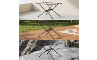 Collapsible Folding Table Frame Lightweight Camping Table Support Heavy Duty Space-Saving for Picnics