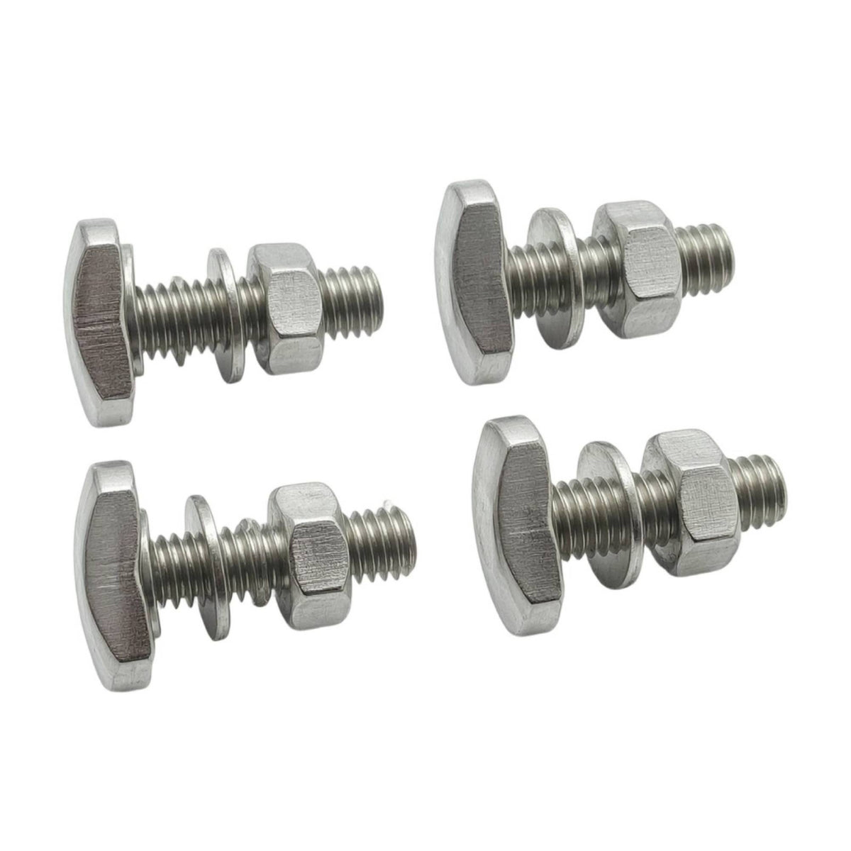 4 Pieces Roof Rack Bolts with Nuts Stainless Steel Roof Rack Bolt T Slot Bolt Corrosion Resistant T-Bolts Heavy Duty