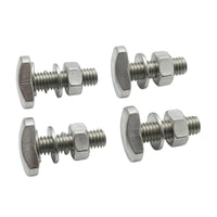 4 Pieces Roof Rack Bolts with Nuts Stainless Steel Roof Rack Bolt T Slot Bolt Corrosion Resistant T-Bolts Heavy Duty