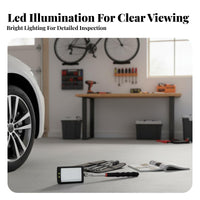 Telescopic Inspection Mirror Portable Telescoping Inspection Mirror Clear Distortion-Unobstructed View Non-Slip Ergonomic Grip