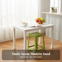 Anti-Slip Feet stackable Stool Set Simple Design Stackable Square Stool Easy to Clean Household Furniture long-lasting Construction for Families, Students, Bathroom, Living Room, Balcony, Office