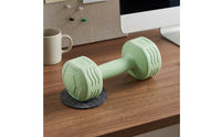 2 Pieces Hexagonal Heads Hex Dumbbells Textured Grip Molded Dumbbells Weight Markings Exercise Weights Short Handle for Strength Training, Home Gym