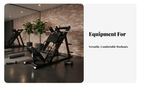 45° Incline Leg Press Machine Commercial Grade Hack Squat Machine Heavy-Duty Steel Construction Leg Press and Hack Squat Combo for Athletes, Home Gym