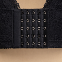 Push Up Bra with Removable Straps and Five Row Back Closure, Full Coverage Supportive Design for Daily Wear, Comfortable No Underwire